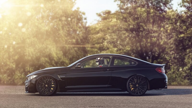 Black Sports Car — Dramatic, Sunset, Digital Art, Driver