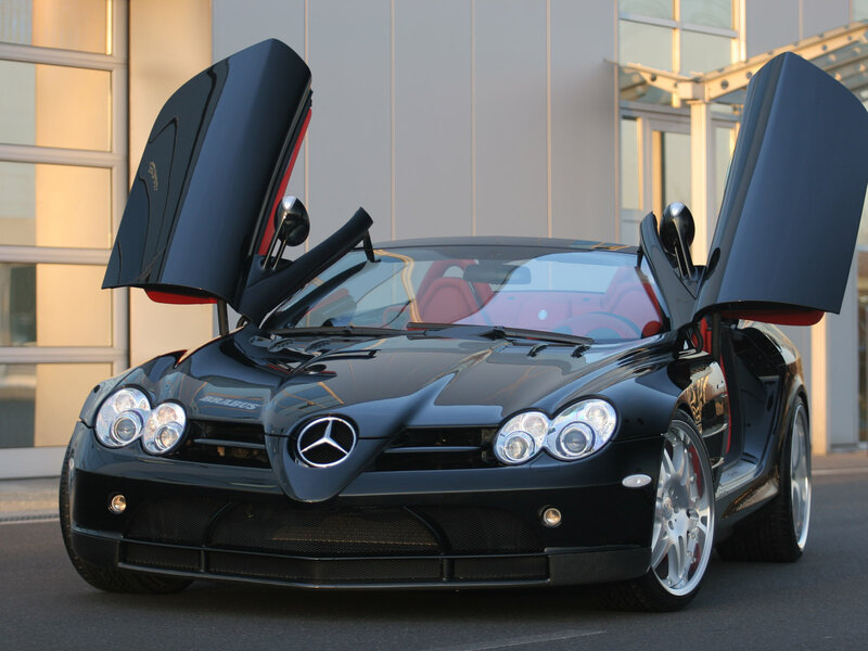 Black Sports Car — Dramatic, Sunset, Photograph, Car Doors, Building, Windows, Silver