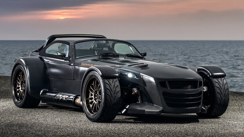 Black Sports Car — Dramatic, Sunset, Photograph, Ocean
