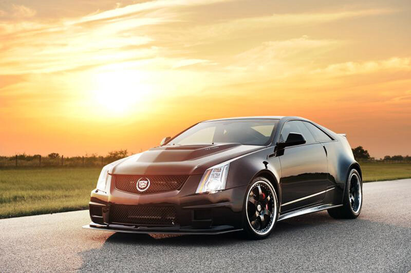 Black Sports Car — Dramatic, Sunset, Photograph, Road, Sky