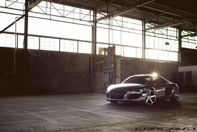 Black Sports Car — Dramatic, Sunset, Photograph, Warehouse