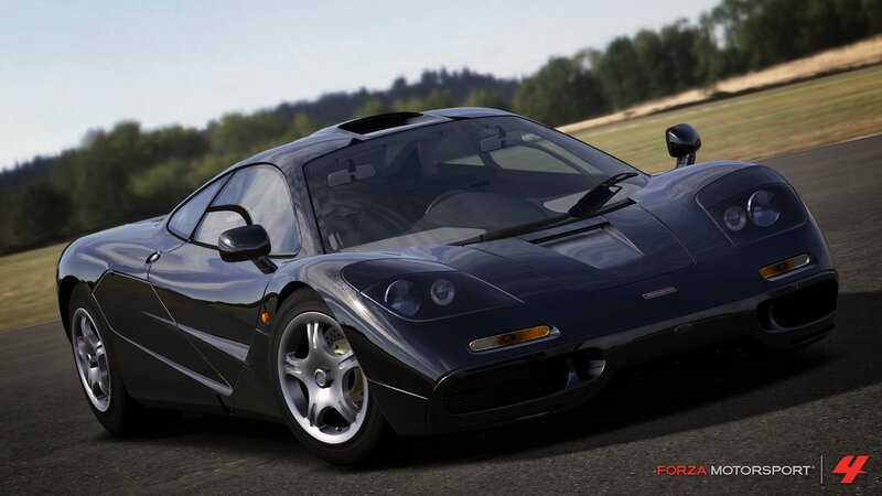 Black Sports Car — Dynamic, Afternoon, 3d Render, Race Track