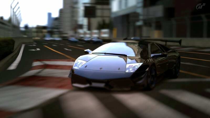 Black Sports Car — Dynamic, Afternoon, 3d Render