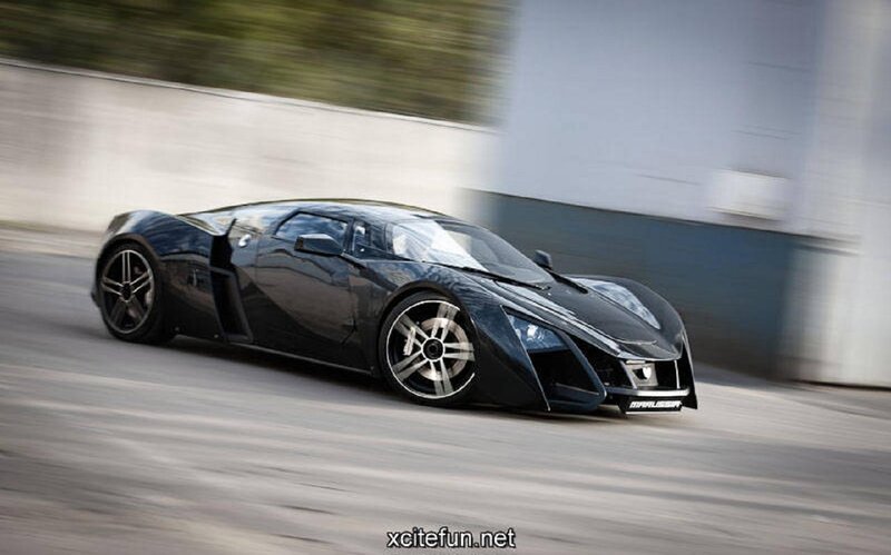 Black Sports Car — Dynamic, Afternoon, Photograph, Road