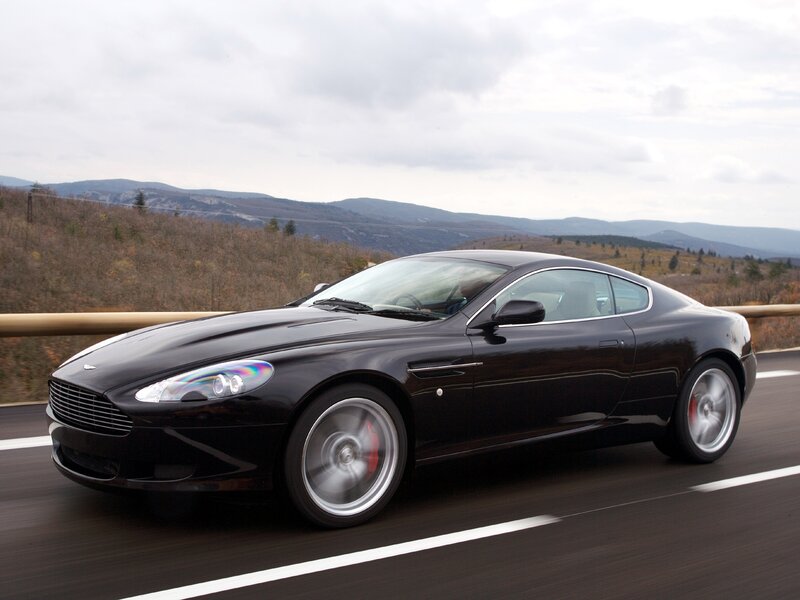 Black Sports Car — Dynamic, Autumn, Photograph, Road, Mountains