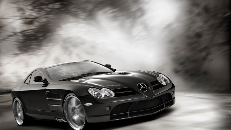 Black Sports Car — Dynamic, Gray