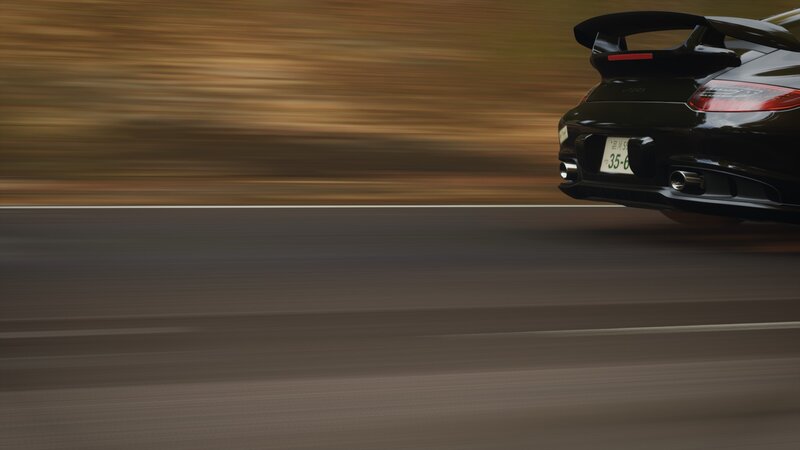 Black Sports Car — Dynamic, Photograph, Road, License Plate