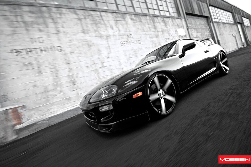 Black Sports Car — Dynamic, Photograph, Wall, Road
