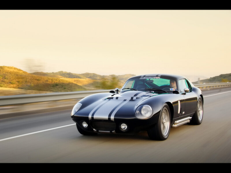 Black Sports Car — Dynamic, Sunset