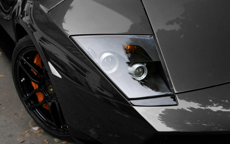 Black Sports Car Front