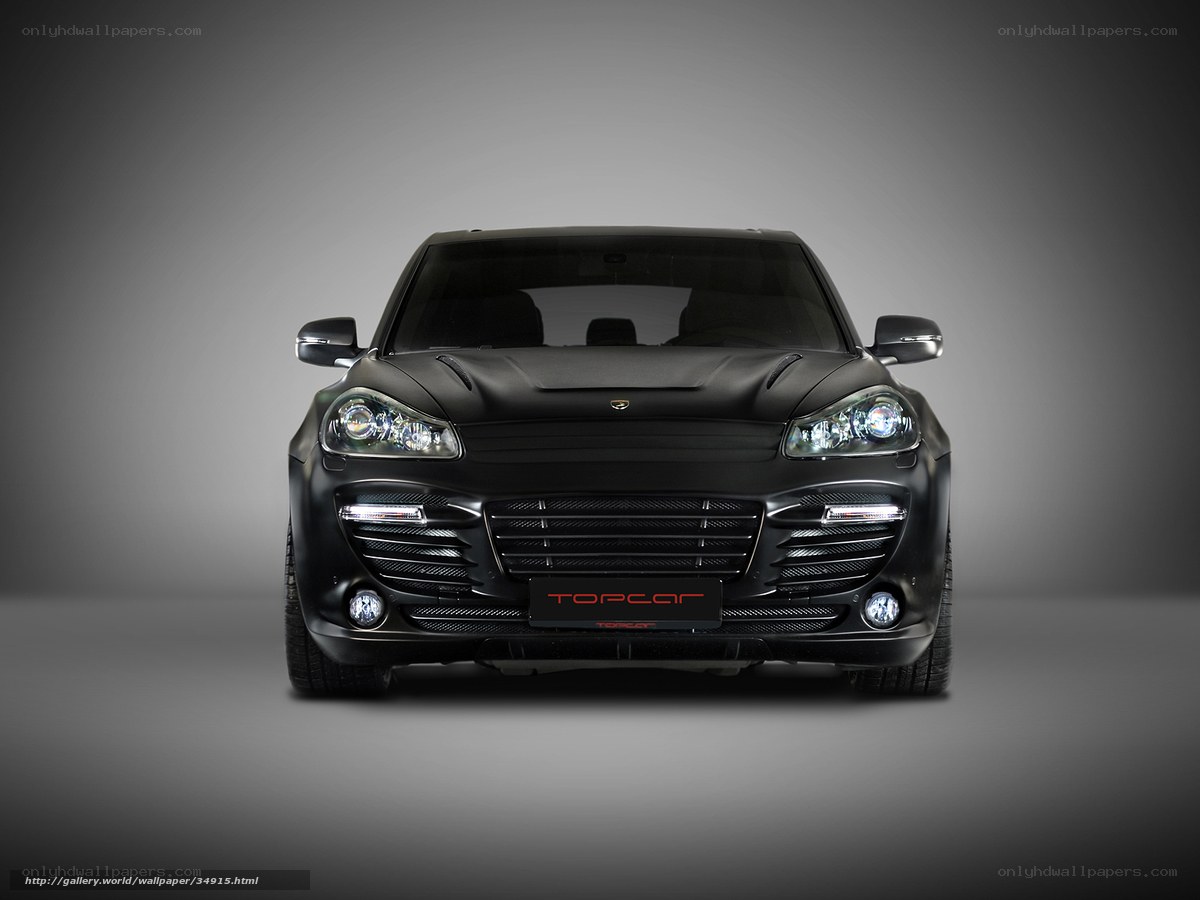 black sports car front view