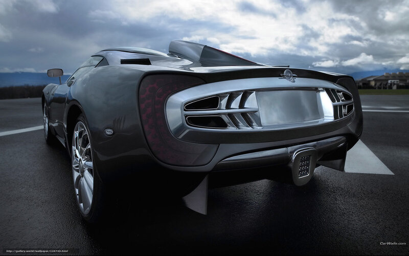Black Sports Car — Gray, Dramatic, 3d Render, Road