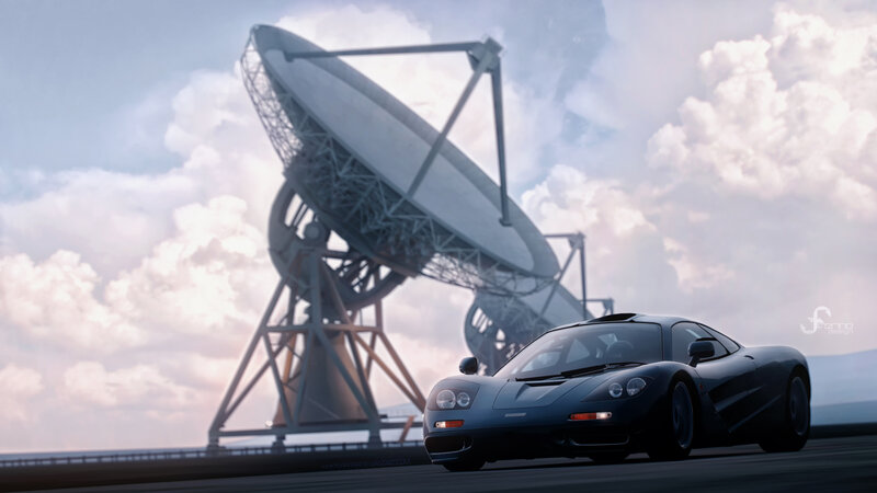 Black Sports Car — Gray, Dramatic, Afternoon, 3d Render
