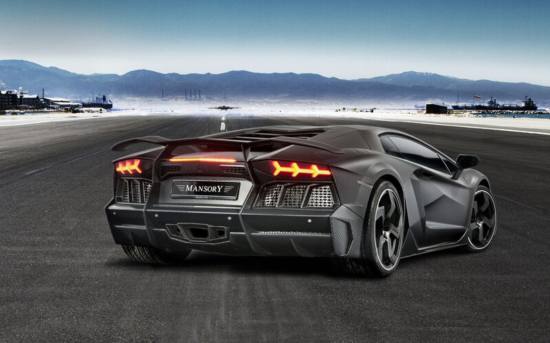 Black Sports Car — Gray, Dramatic, Afternoon, Photograph, Mountains