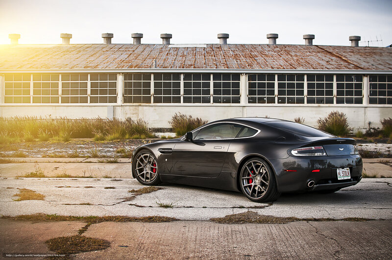 Black Sports Car — Gray, Dramatic, Sunset, Photograph, Building, Concrete