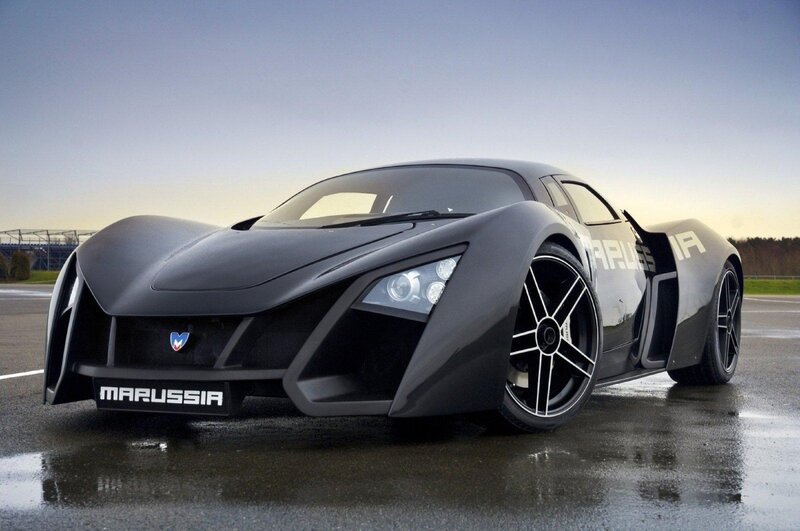 Black Sports Car — Gray, Dramatic, Sunset, Photograph