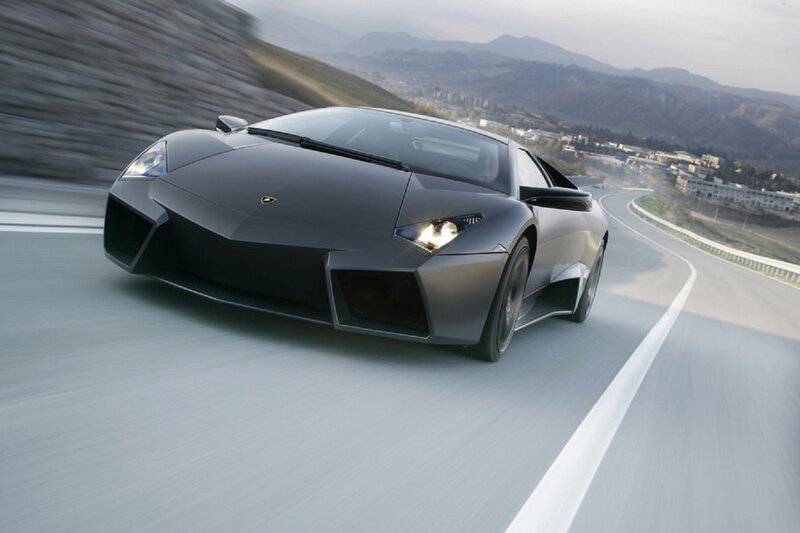 Black Sports Car — Gray, Dynamic, Afternoon, Photograph, Road