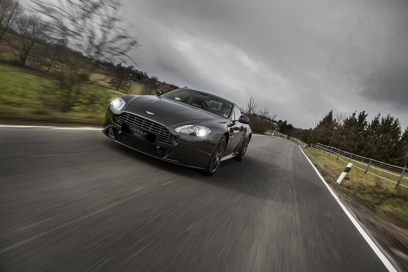 Black Sports Car — Gray, Dynamic, Autumn