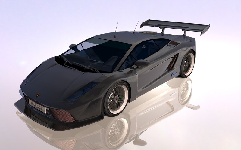 Black Sports Car — Gray, Neutral, 3d Render