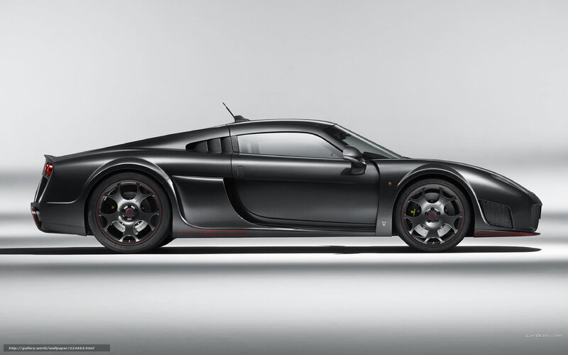 Black Sports Car — Gray, Neutral, Photograph, Wheels, Side Mirror