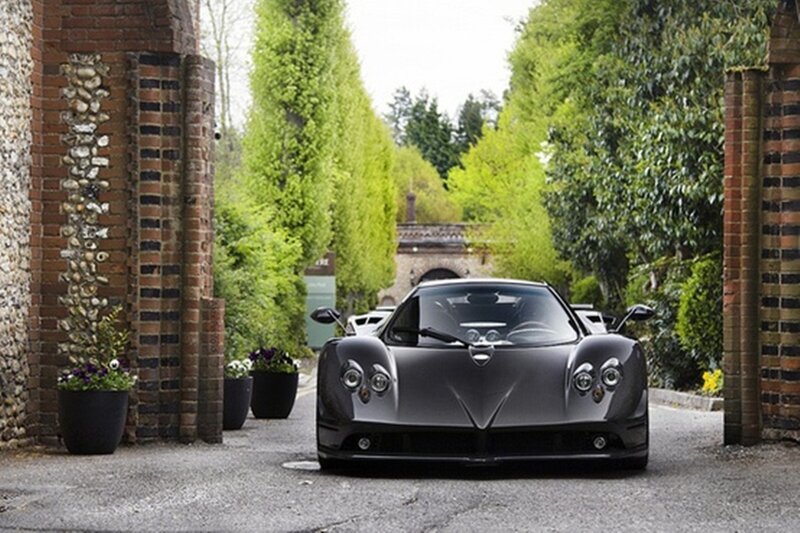 Black Sports Car — Gray, Serene, Spring