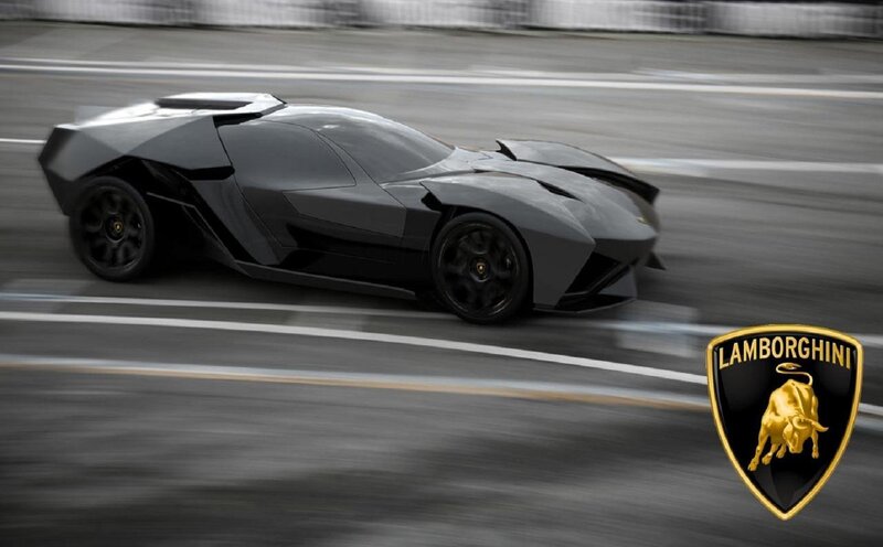 Black Sports Car — Gray