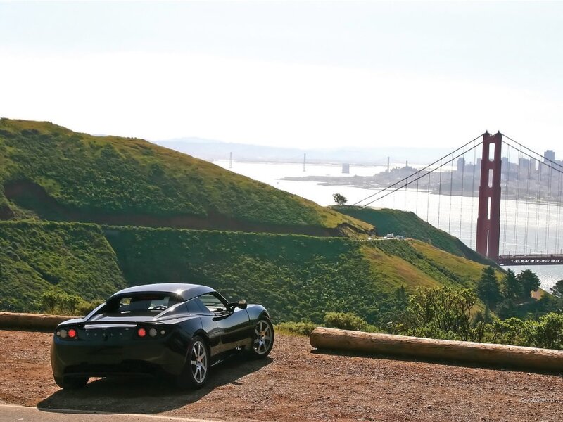Black Sports Car — Green, Serene, Afternoon, Photograph