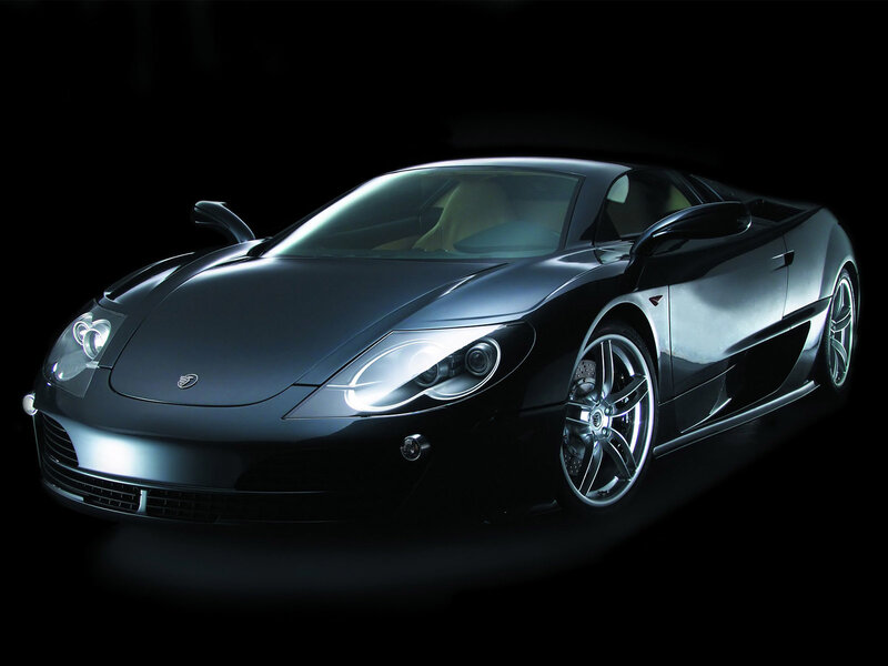black sports car in dark setting