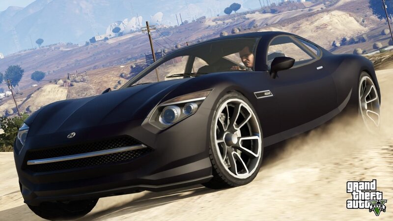 black sports car in desert