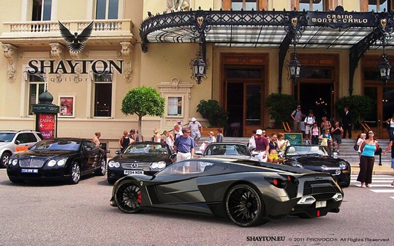 Black Sports Car in Front