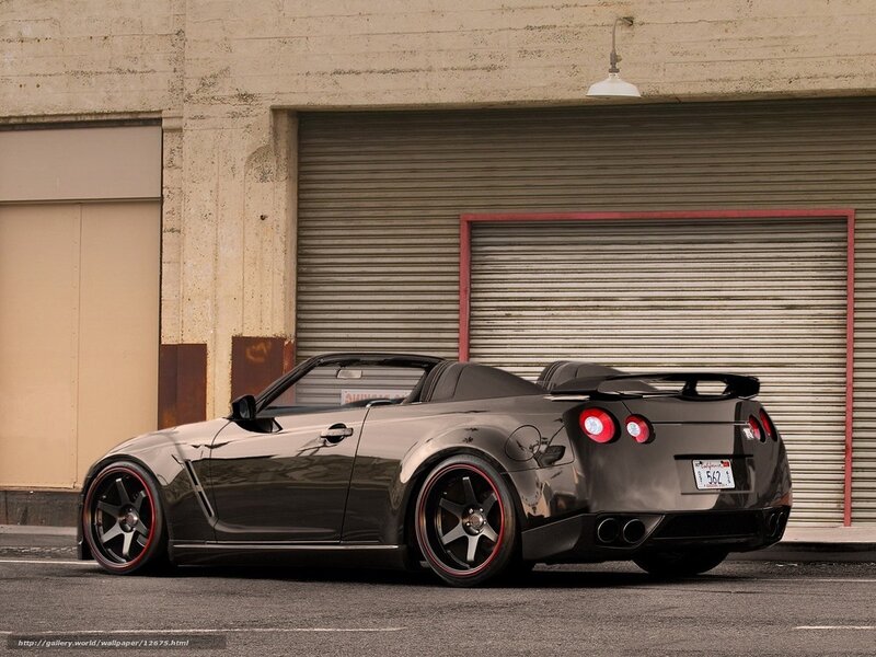 black sports car in garage