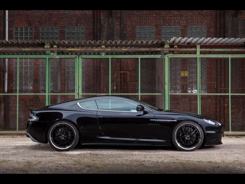 black sports car in industrial setting