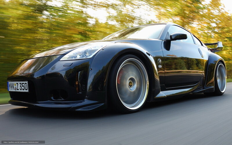 black sports car in motion