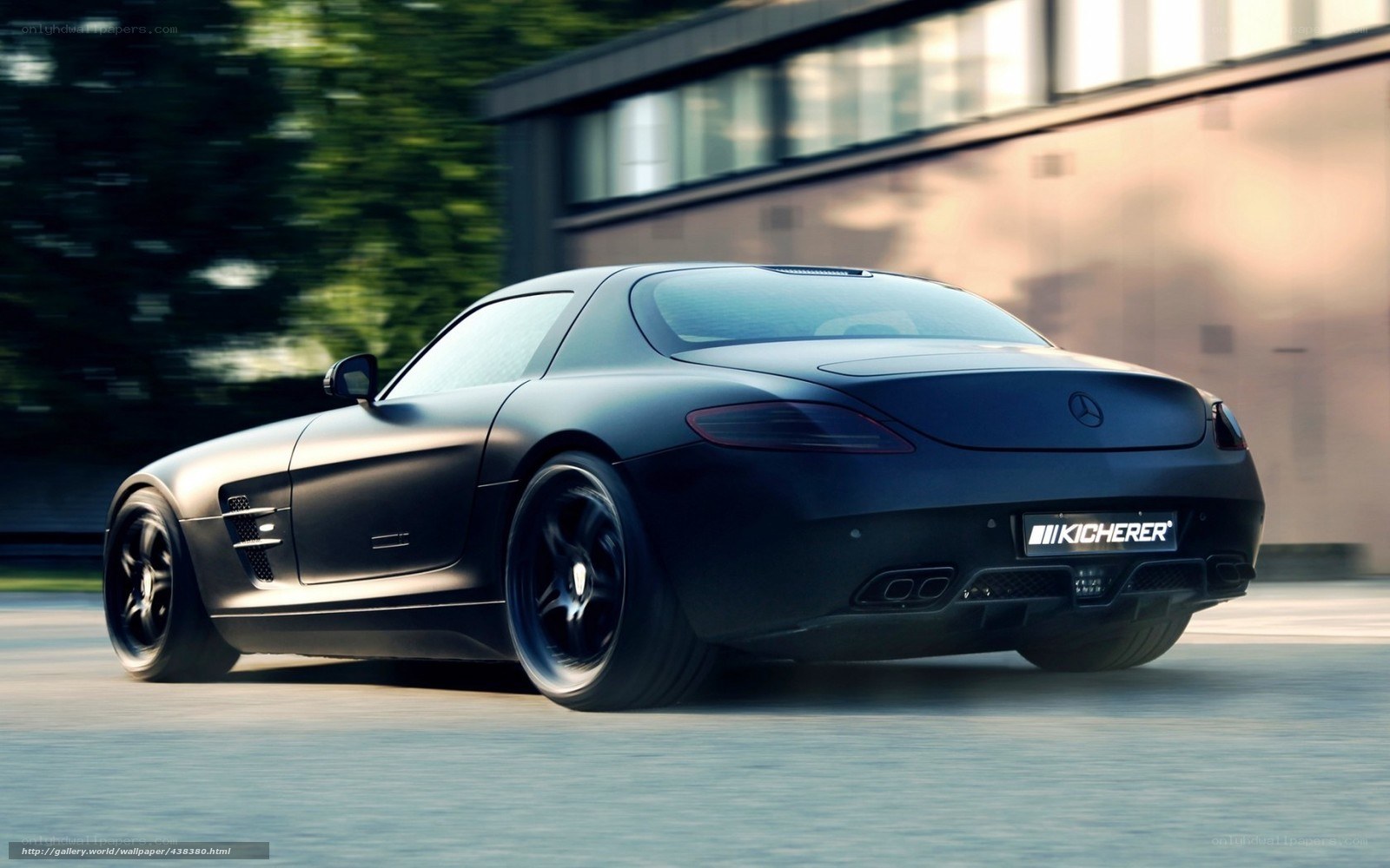 black sports car in motion
