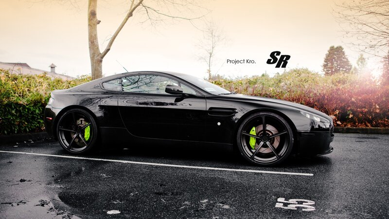 black sports car in parking lot