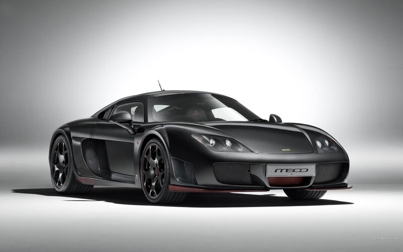 black sports car in studio