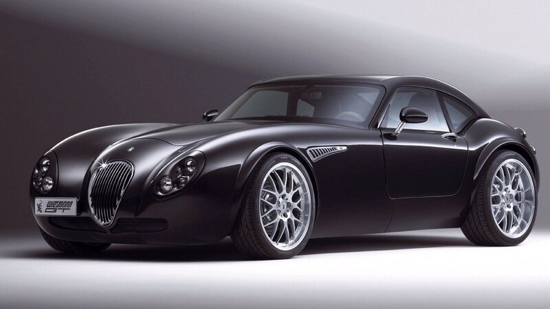 black sports car in studio