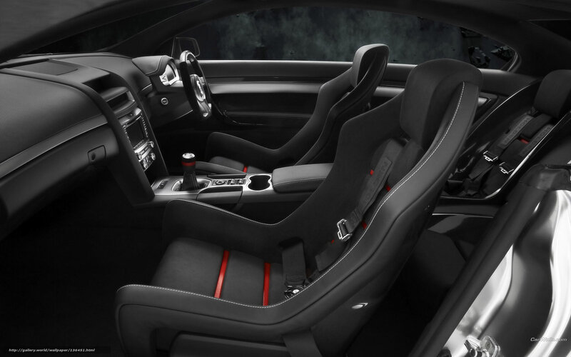 Black sports car interior