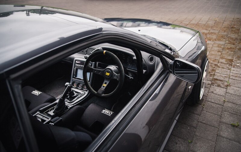 Black Sports Car Interior — Calm