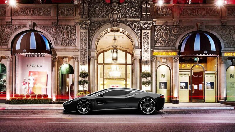 Black Sports Car — Luxurious