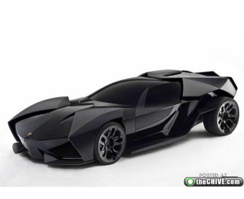black sports car model