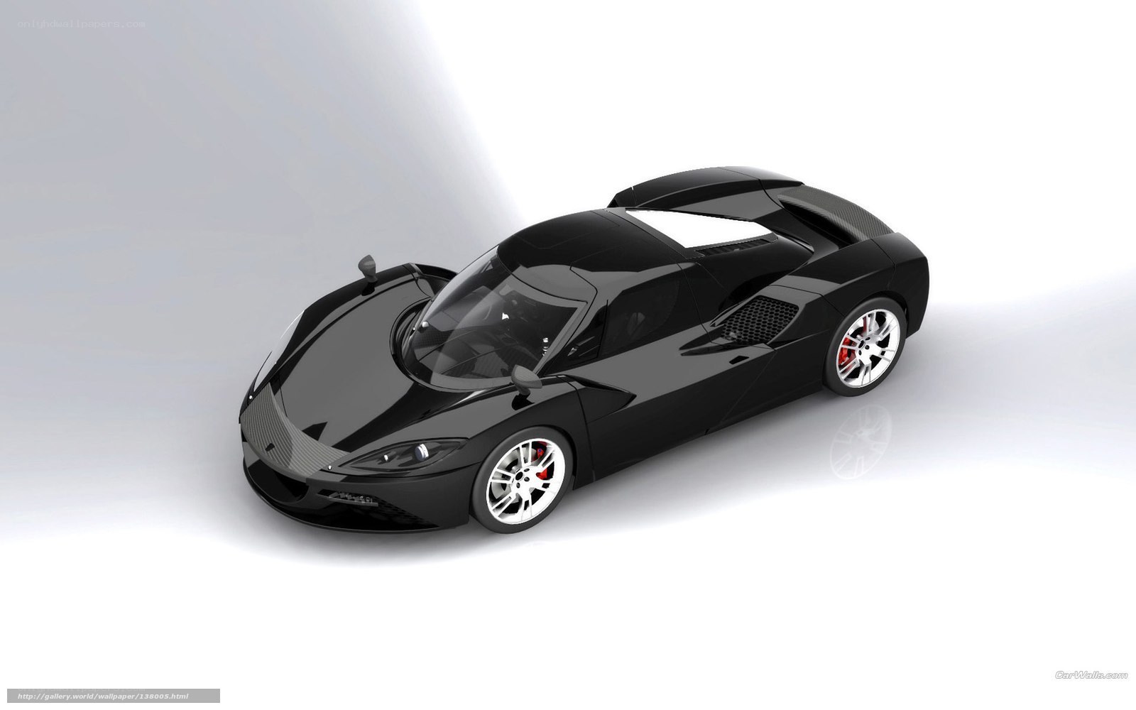 black sports car model