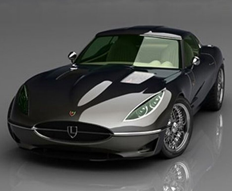 Black Sports Car — Modern, 3d Render, Windows