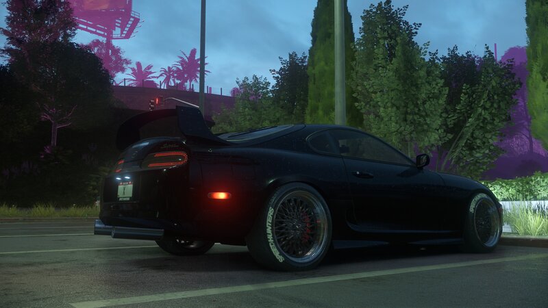 Black Sports Car — Moody