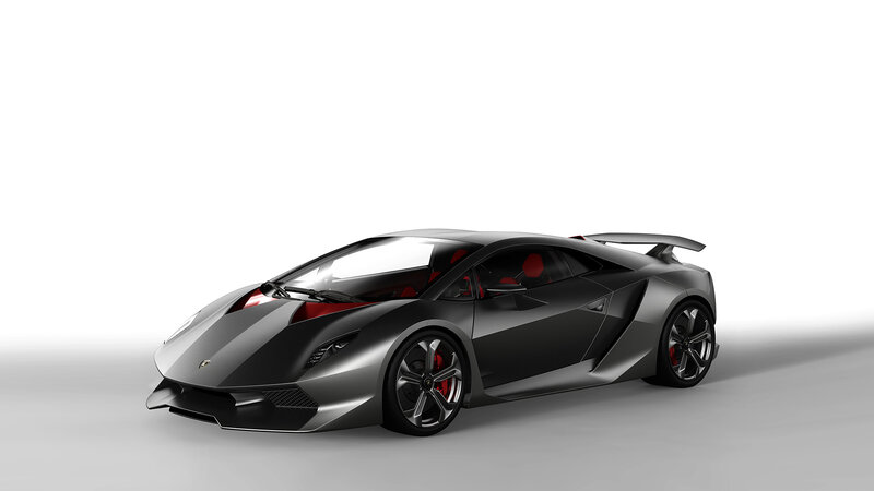 Black Sports Car — Neutral, 3d Render, Red Seats