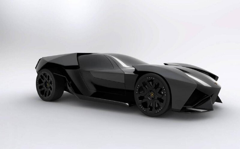 Black Sports Car — Neutral, 3d Render