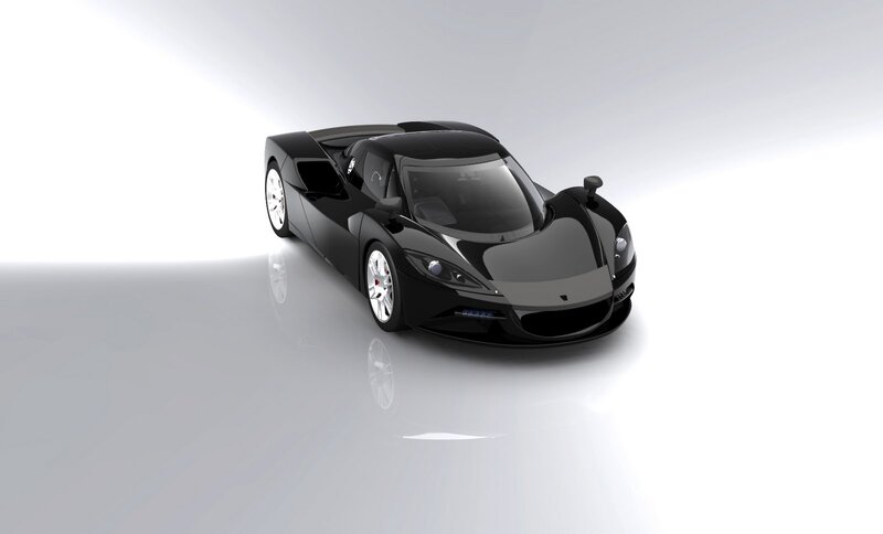 Black Sports Car — Neutral, 3d Render, Wheel