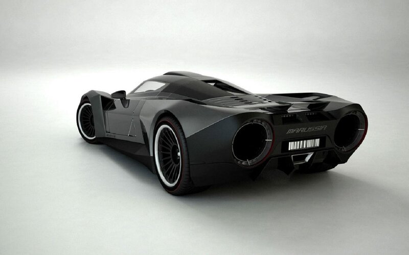 Black Sports Car — Neutral, 3d Render, Wheels, Exhaust