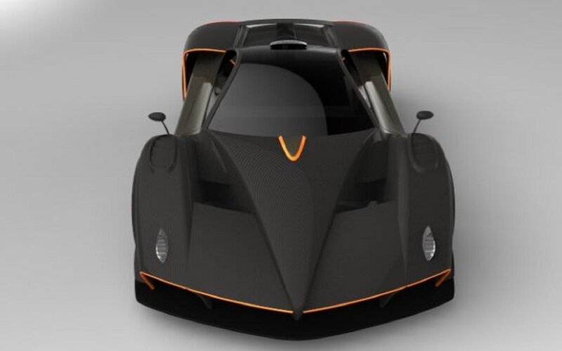 Black Sports Car — Neutral, 3d Render, Windows