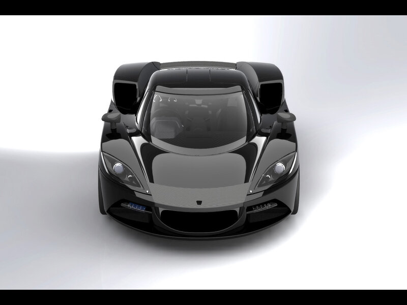 Black Sports Car — Neutral, 3d Render, Windshield, Headlights, Gray, Nacer